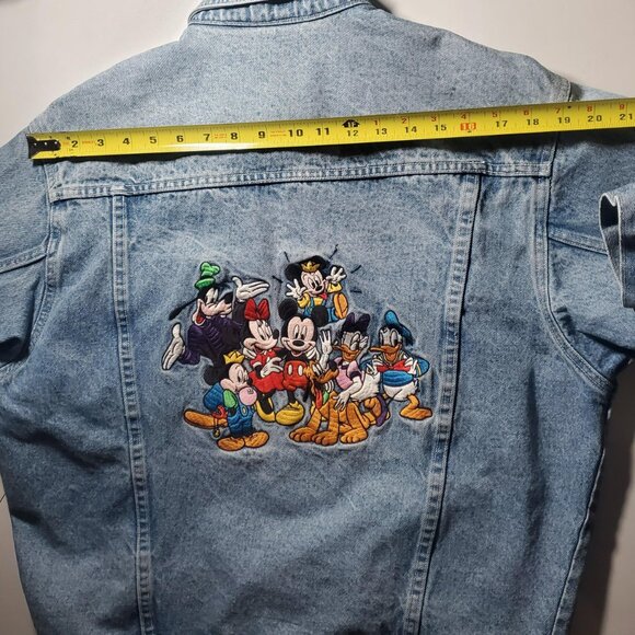 Vintage Disney embroidered distressed denim jacket - Picture 14 of 16